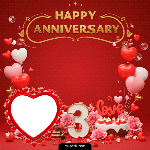 Happy Anniversary 3 st