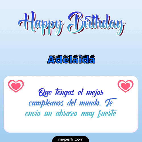 Happy Birthday II Adelaida