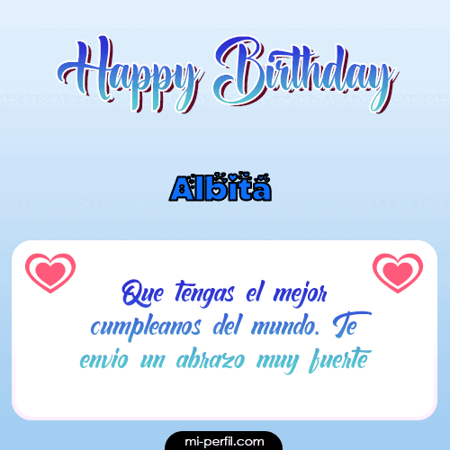 Happy Birthday II Albita