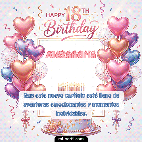 Happy 18th BirthDay Alexandria