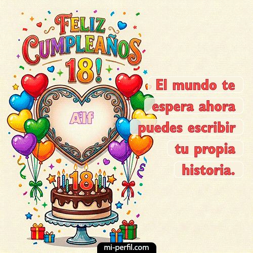 Feliz 18 años Alf