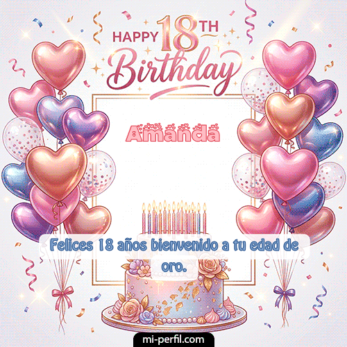 Happy 18th BirthDay Amanda