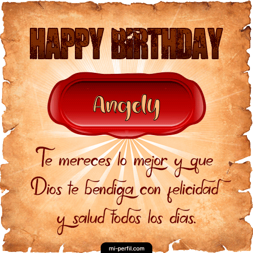 Happy Birthday Pergamino Angely
