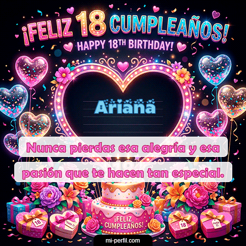 Gif Felices 18 Ariana