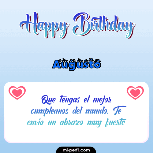 Happy Birthday II Augusto