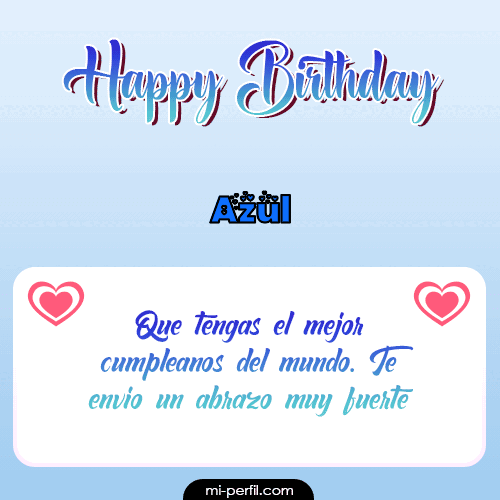 Happy Birthday II Azul