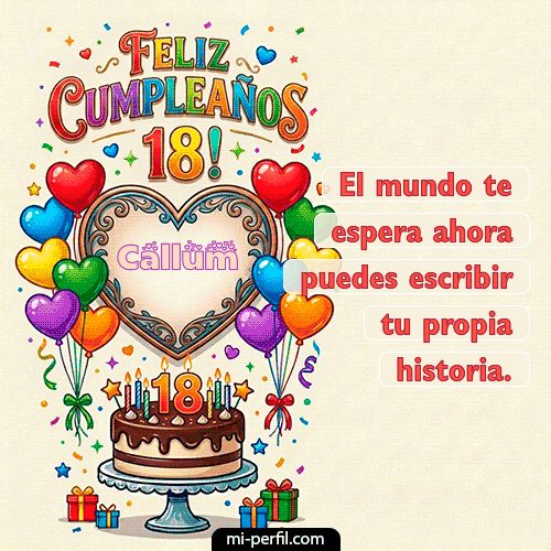 Feliz 18 años Callum
