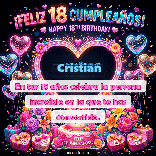 Gif Felices 18 Cristian