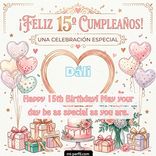 Feliz Cumpleaños XV Años Dali