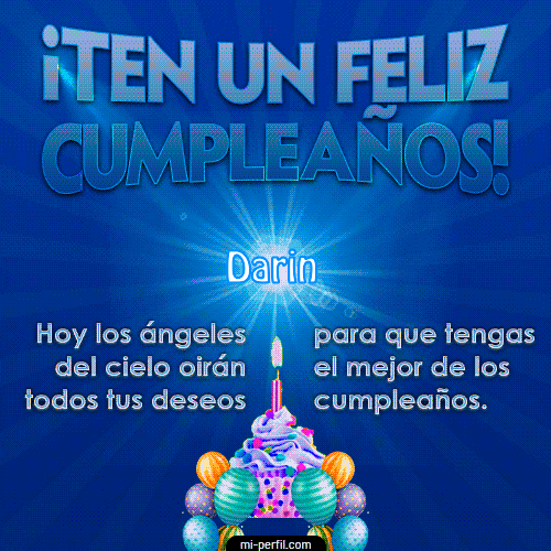 Gif de cumpleaños Darin