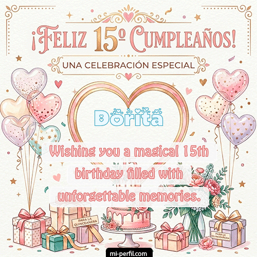 Feliz Cumpleaños XV Años Dorita