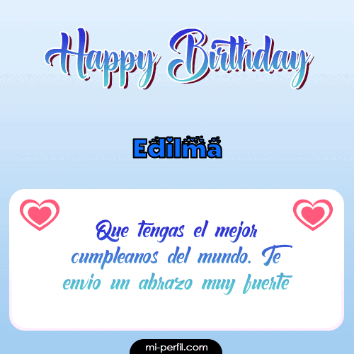 Happy Birthday II Edilma