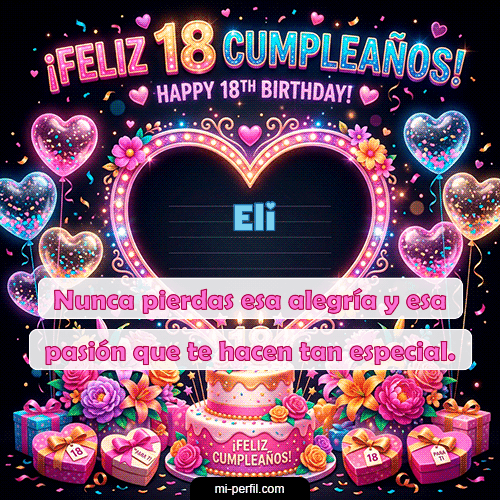 Gif Gif Felices 18 Eli