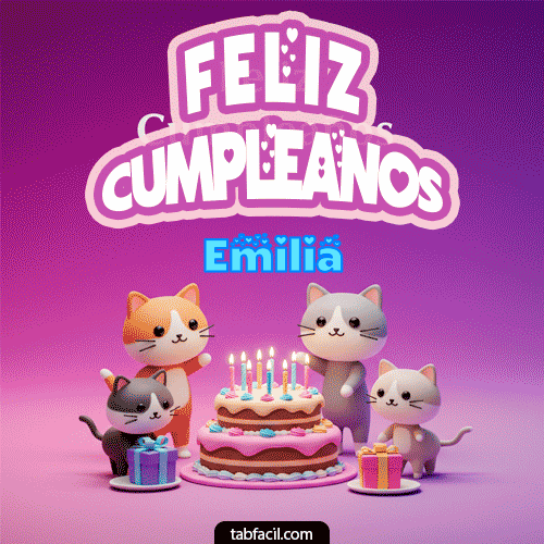 Gif de cumpleaños Emilia