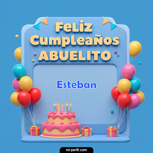 Gif de cumpleaños Esteban