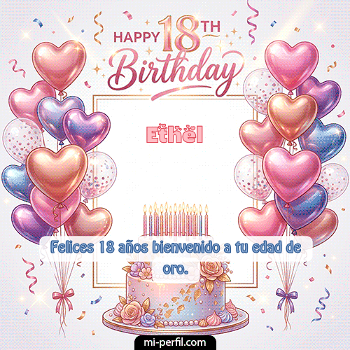 Gif Happy 18th BirthDay Ethel