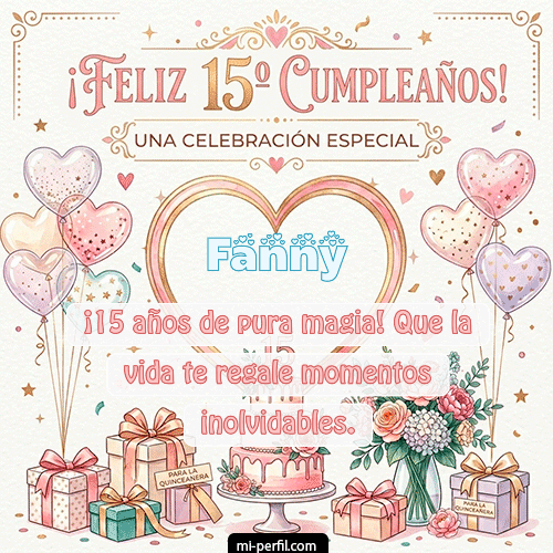 Feliz Cumpleaños XV Años Fanny