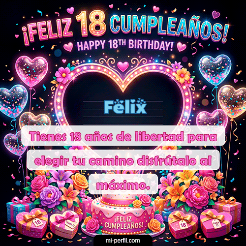 Gif Felices 18 Felix