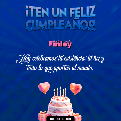 Te un Feliz Cumpleaños Finley