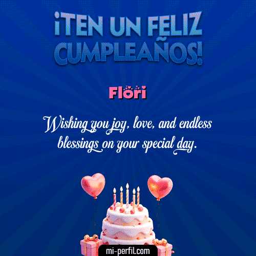 Gif de cumpleaños Flori