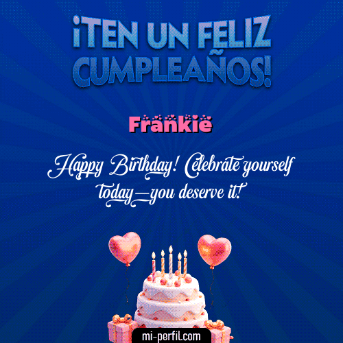Gif de cumpleaños Frankie