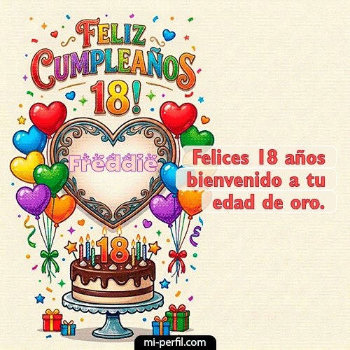 Feliz 18 años Freddie