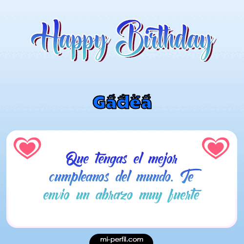 Happy Birthday II Gadea