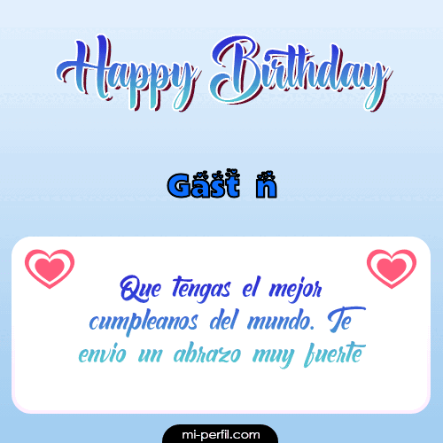 Happy Birthday II Gastón