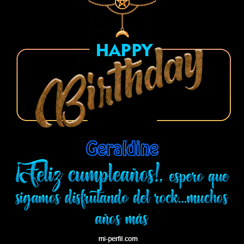 Happy  Birthday To You Geraldine