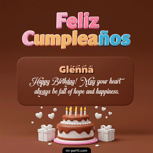 Feliz Cumpleaños IV Glenna