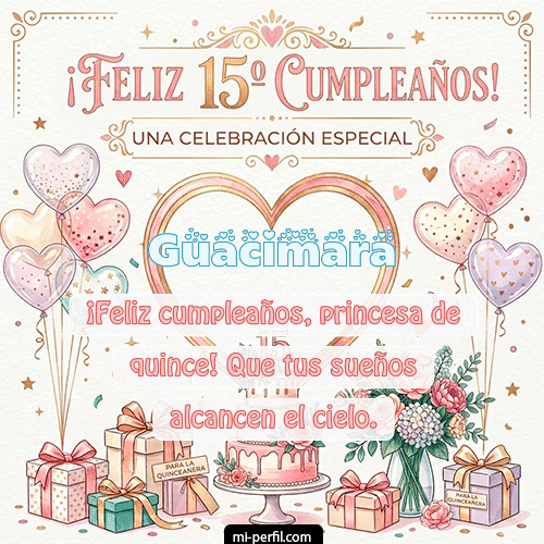 Feliz Cumpleaños XV Años Guacimara
