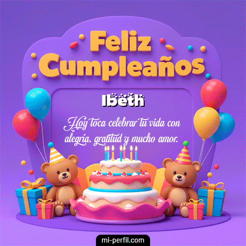 Feliz Cumpleaños XVI Ibeth