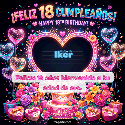 Gif Felices 18 Iker
