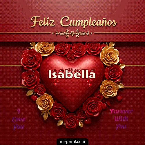 Feliz Aniversario Mi Amor 2 Isabella