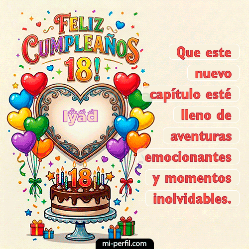 Feliz 18 años Iyad
