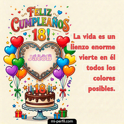 Feliz 18 años Jacob