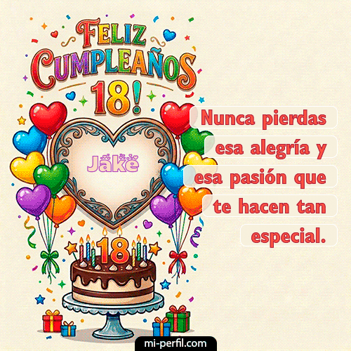 Feliz 18 años Jake