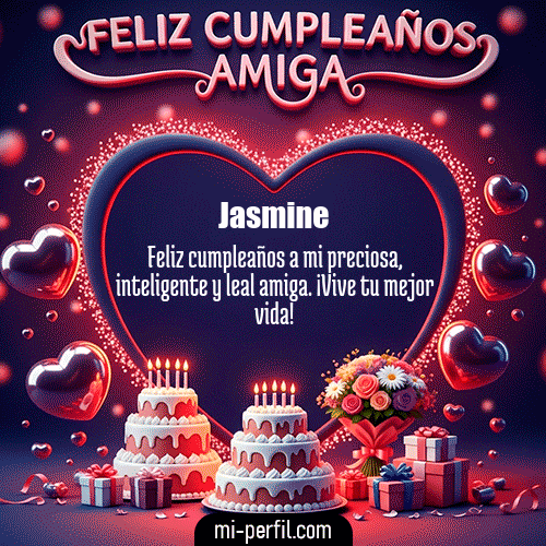 Feliz Cumpleaños Amiga XI Jasmine