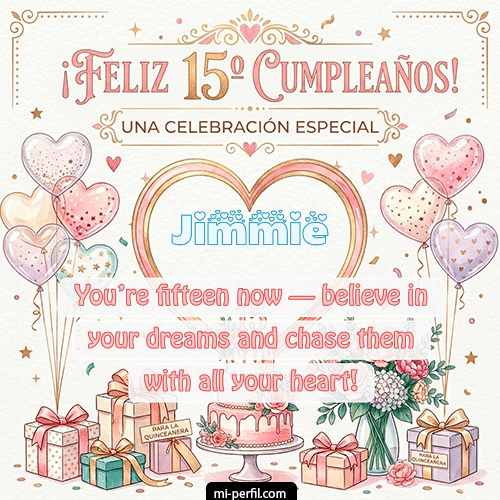 Feliz Cumpleaños XV Años Jimmie