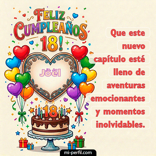 Feliz 18 años Joel