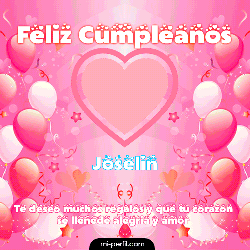 Feliz Cumpleaños II Joselin