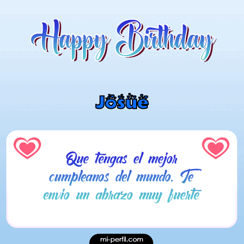 Happy Birthday II Josue