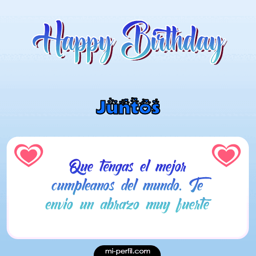 Happy Birthday II Juntos