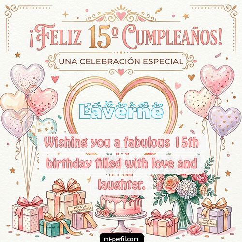Feliz Cumpleaños XV Años Laverne