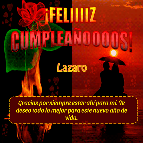 Feliiiiz Cumpleañooooos Lazaro