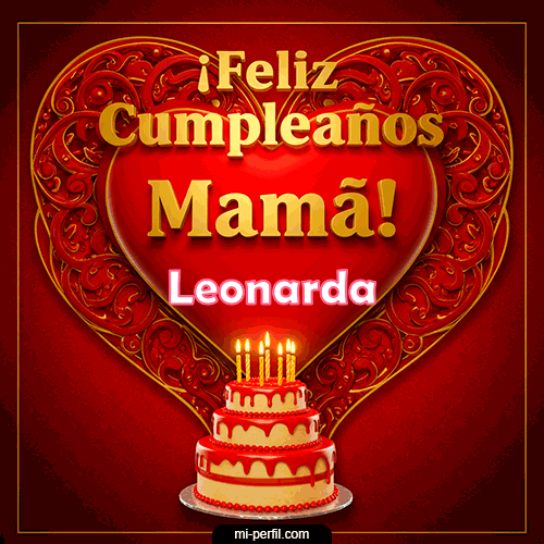 Gif de cumpleaños Leonarda