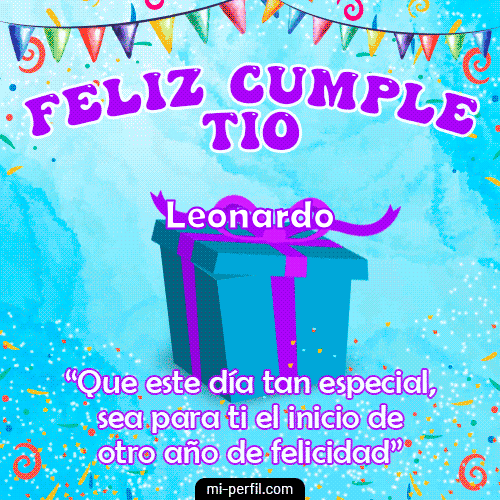 Feliz cumpleaños Leonardo