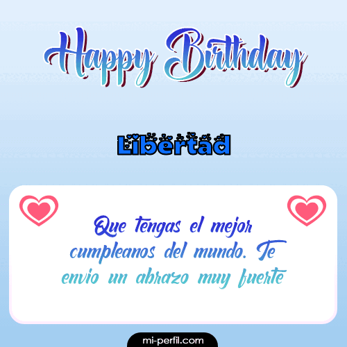 Happy Birthday II Libertad