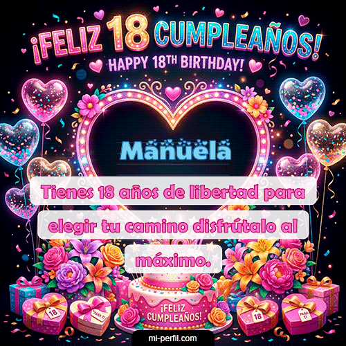 Gif Felices 18 Manuela