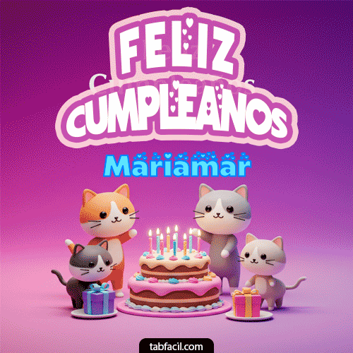 Gif de cumpleaños Mariamar